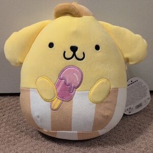 Squishmallows 9" Pompompurin (Hello Kitty and Friends) Stuffed Animal NWT